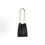 SAINT LAURENT YSL Jamie 4.3 Distressed Metal Logo Detachable zipper handle bill of lading Shoulder bag for women, black